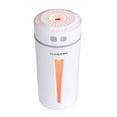 thumbnail image 1 of Humidificador de aire para coche, difusor de aceites esenciales de 260 ml con luz LED nocturna y USB, humidificador Happy Cup, difusor de aroma para coche (blanco), 1 of 7