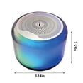 thumbnail image 3 of Altavoces Bluetooth Inalámbrico Mini Altavoz Bluetooth, Bluetooth Inalámbrico Estéreo, Subwoofer con Fuertes Efectos de Sonido, Luz Multicolor, Sonido Estéreo Pequeño, 3 of 8