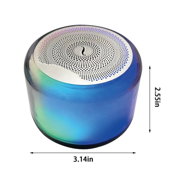 Usloyux Wireless Indoor Speakers Clearance Mini Bluetooth Speaker, Wireless Bluetooth Stereo, Subwoofer Strong Sound Effect Multicoloured Light Small Stereo