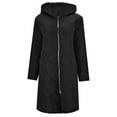 thumbnail image 4 of Vedolay Warm Winter Coats for Women Long Sleeve Cardigan Coats Open Front Button Down Loose Coats Black,One Size, 4 of 5