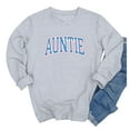 thumbnail image 2 of Women's Sweatshirts 2025 Auntie Sweatshirt Long Sleeve Crewneck Oversized Pullover Tops Sweatshirt for Women, 2 of 3
