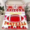 thumbnail image 2 of Erosebridal American Football Sheet Set Twin,Sport Theme Bedding Sets Twin Size,Ball Game Decor(Arizona),3pcs, 2 of 7