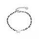 thumbnail image 1 of Pulsera de cadena con cuentas de CRISTAL Yashi Acero-Estrella 21+5cm, 1 of 4