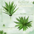 thumbnail image 2 of Plantas suculentas artificiales YONGSHENG 4 piezas sin maceta tacto real, 2 of 5