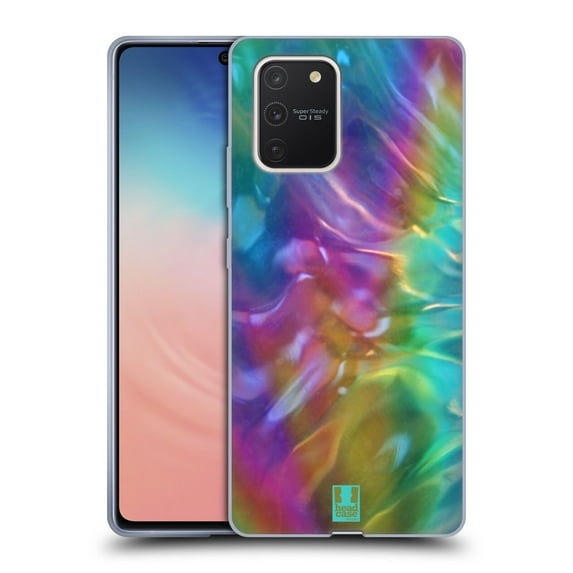 Head Case Designs Oil Slick Prints Reflection Soft Gel Case Compatible with Samsung Galaxy S10 Lite