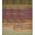 thumbnail image 3 of Unique Loom Outdoor Modern Collection Area Rug - Wavy (10' x 12' 2" Rectangle Multi/Beige), 3 of 7