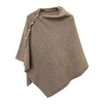 thumbnail image 2 of HongQid Women's Knitted Shawls Scarf Poncho Sweater with Buttons Lightweight Spring Fall Wraps, 2 of 4