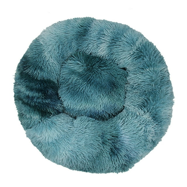 Cama para Mascota con Degradado en Azul Ahumado, Tamaño 60cm, Suave y Cómoda, Ideal para Tu Compañero Peludo