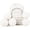 White, variant on Baby Safe & Hypoallergenic Wool Dryer Balls, Organic XL 6-Pack – 100% Wool, Chemical Free Fabric Softener for 1000+ Loads, Softens and Fluffs Fabrics Naturally