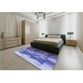 thumbnail image 5 of Ahgly Company Machine Washable Indoor Rectangle Transitional Purple Mimosa Purple Area Rugs, 4' x 6', 5 of 7