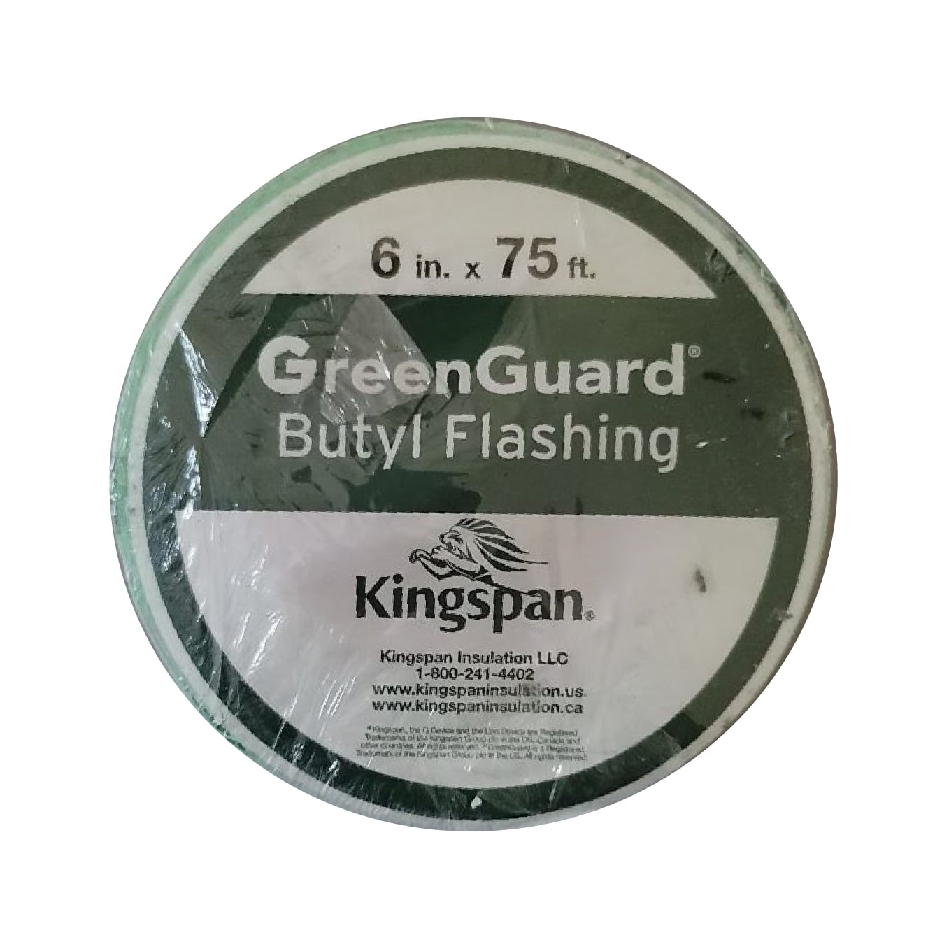 Kingspan GreenGuard Butyl Flashing | 6 in. X 75 Ft. | Insulation Tape | 1 Roll