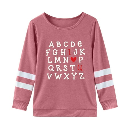 SUYIDA Girls Long Sleeve Shirts Long Sleeve Crew Neck Tunic Top for Girls Comfortable Casual Wear Everyday Soft Fabric Quality Stitching Durable Childrens