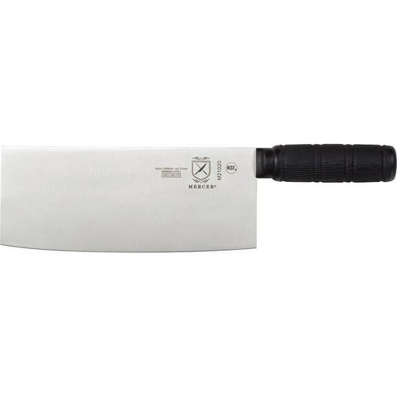 Mercer Cutlery Chinese Chef Knife,8" Blade,Black Handle M21020