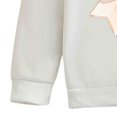 thumbnail image 3 of Eltusu Girls Cotton Outfit Sets, Long Sleeve Fare Leg Graphic Hoodies&Jeans Sets White Size 6-7 T, 3 of 7
