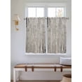 thumbnail image 2 of Gray Brown 2 Panel Kitchen Curtains for Windows, Vintage Shabby Texture Making Old Bathroom Privacy Curtain, Home Décor Window Treatment for Bedroom/Living Room 55"x45", 2 of 6