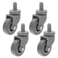 thumbnail image 1 of Miangastore 4 Pcs Roues Pivotantes en Caoutchouc Robustes pour Poubelle, Roues de Remplacement pour Chariot, Tige Filetée, Roues Pivotantes pour Meubles, 1 of 9