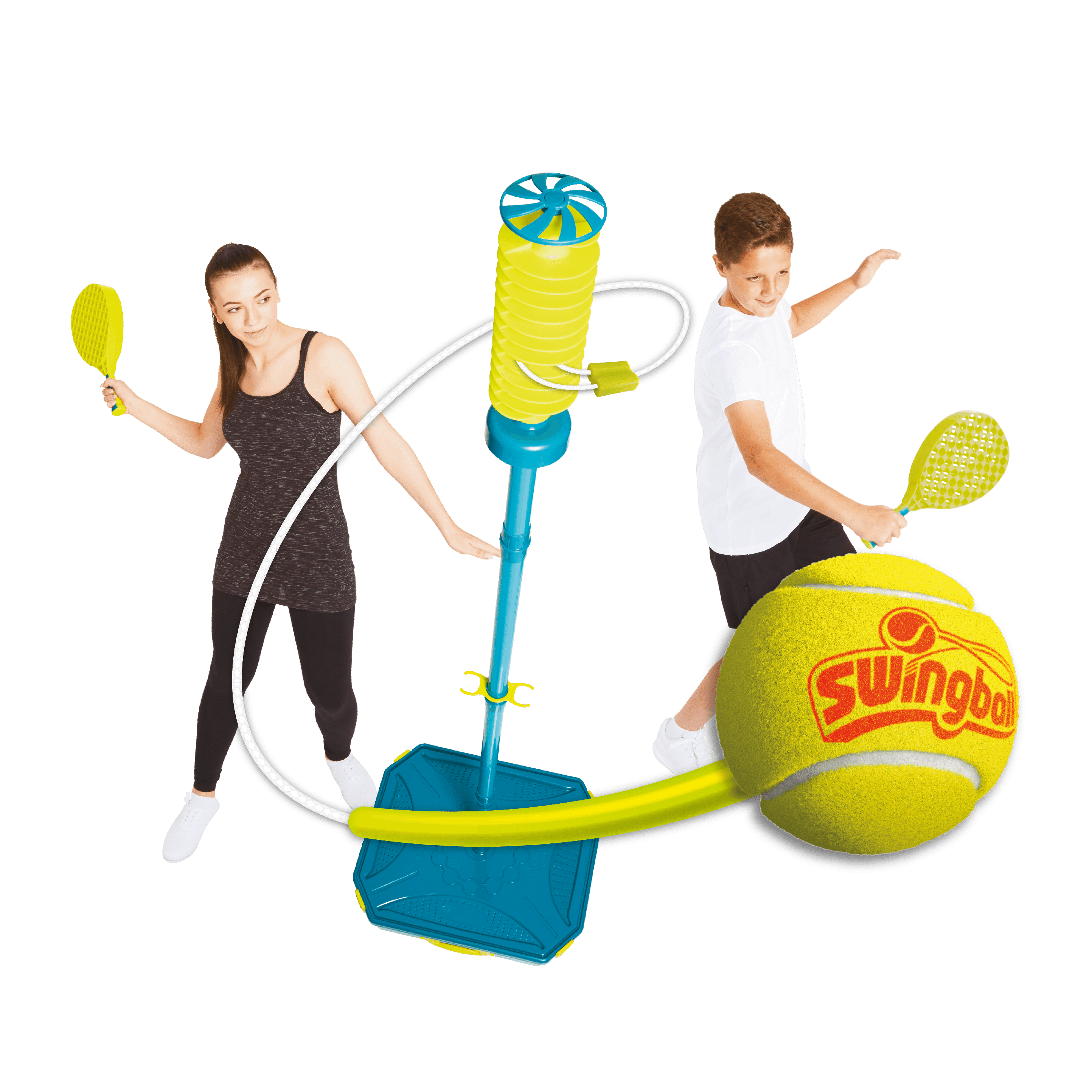 Swing Ball Surface Tether Tennis 72 inch Outdoor Backyard Lawn Game Kids Play 