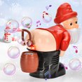 thumbnail image 4 of Máquina de burbujas navideña de Papá Noel, juguete de burbujas divertido, soplador de burbujas eléctrico de Papá Noel con música y juguete de burbuja de Farting ligero, 4 of 6