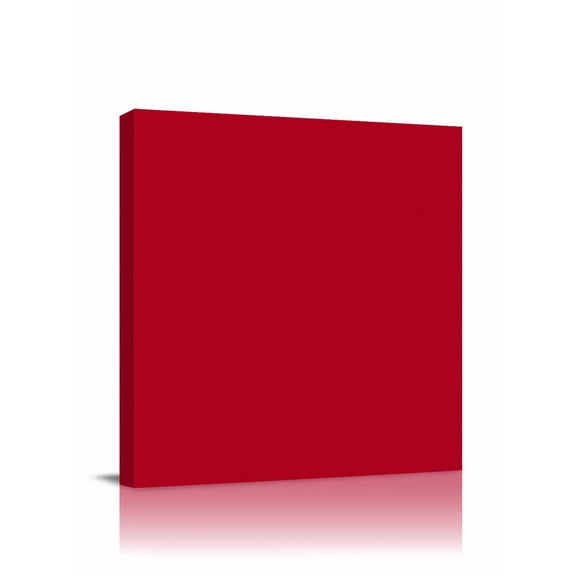 Solid Color Canvas Wall Art, Red Framed Wall Decor Modern Artwork Prints Painting for Living Room, Bedroom, Kitchen & Cafe Decor 8x8 Inch