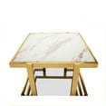 thumbnail image 5 of Sagebrook Home Stainless Steel & Glass Accent Table, 5 of 6