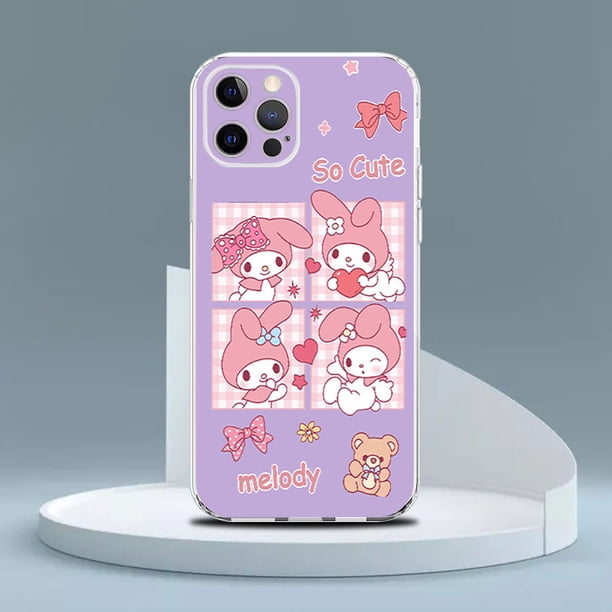 Funda transparente Kuromi My Melody para Apple iPhone 14 11 13 Pro 12 7 8 Plus SE 2022 XR X XS Max 6 6S, funda de silicona para teléfono xuanjing unisex