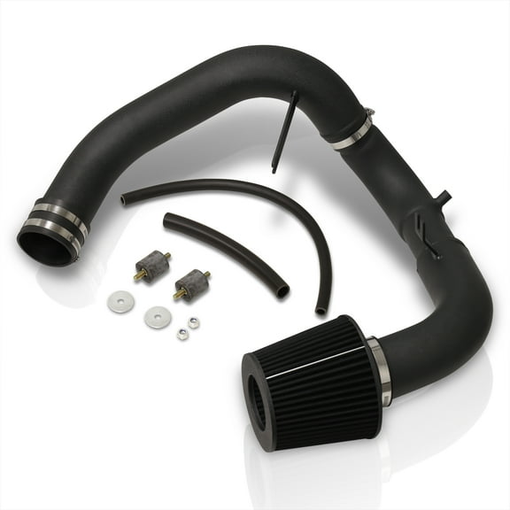 AJP Distributors JDM Cold Air Intake CAI Induction System Black Aluminum Piping Pipe   Filter Compatible/Replacement For Honda Civic DX LX EX 1.8L L4 2006 2007 2008 2009 2010 2011 06 07 08 09 10 11