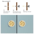 thumbnail image 4 of 4 Pcs Giraffe Pattern Knobs for Kitchen Cabinet Cupboard Dresser Bookcase Drawer Pulls Handles Round Home Decor, 4 of 5