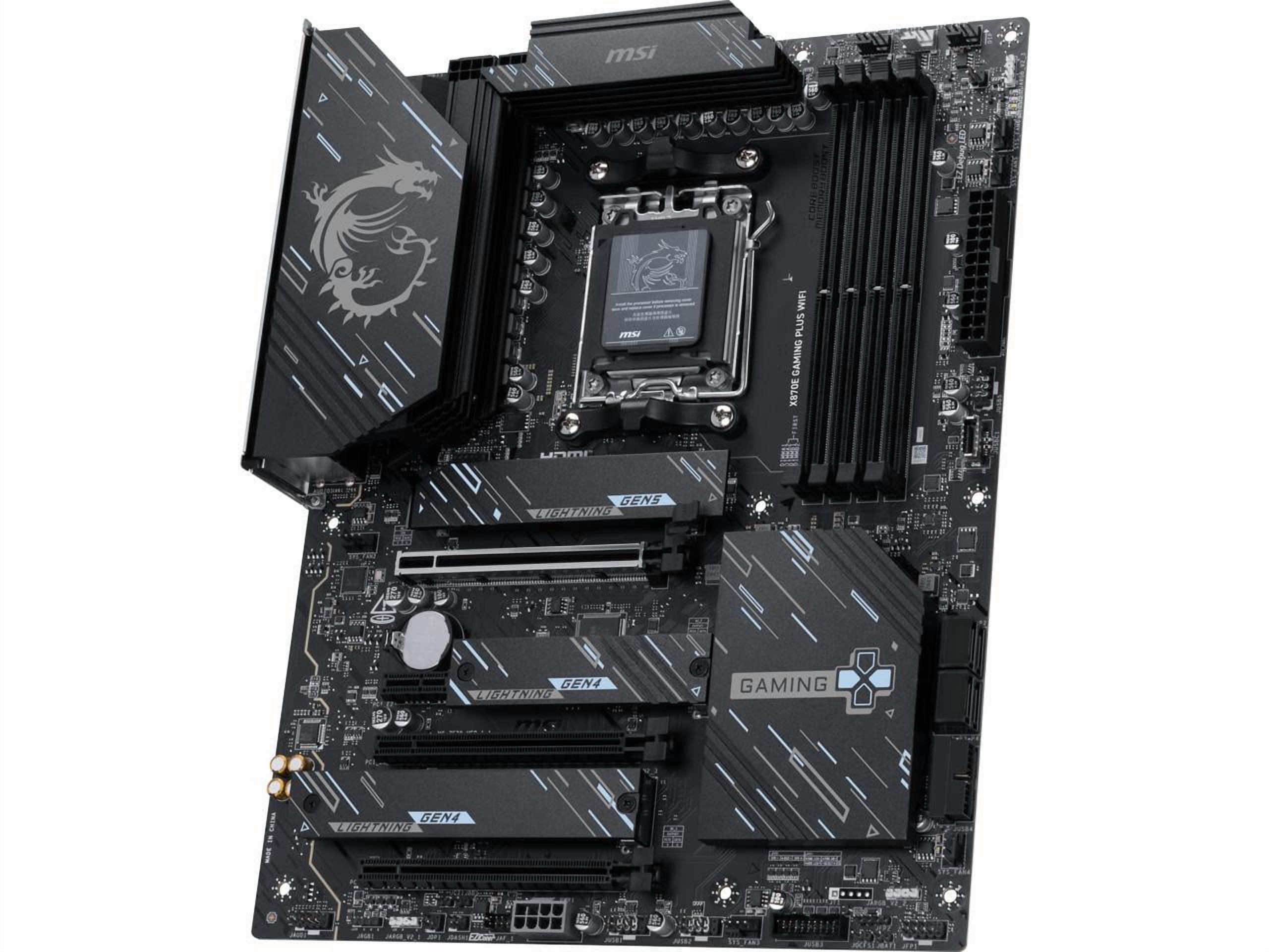 MSI X870E GAMING PLUS WIFI AM5 AMD X870E SATA 6GB/S  5G LAN DDR5 M.2 Wi-Fi 7 ATX Motherboard