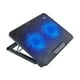 thumbnail image 5 of Ventilador enfriador para portátil, soporte de refrigeración con luz azul, multifuncional para portátil de 12-15,6 pulgadas, alimentado por USB, 5 of 9