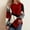 Red, variant on Aloohaidyvio Sweatshirts Womens Casual Round Neck Long Sleeve Printed Loose Shirt Blouse Tops