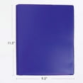 thumbnail image 2 of BAZIC Solid Color 2 Pocket Paper Portfolios, 3 Prong Fastener Clip Poly Folders, 48-Pack, 2 of 7