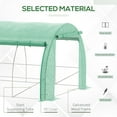thumbnail image 4 of Outsunny Large Walk-in Greenhouse, 20'x10'x6' Tunnel Greenhouse, Green, 4 of 10