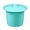 Blue, variant on Compact Spittoon with Lid Splashproof Urinal Pot for Outdoor Camping Car Elderly Pink