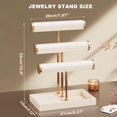 thumbnail image 2 of Soporte para joyas Abiglifty Abiglifty de 3 niveles para collares, color beige, 2 of 9