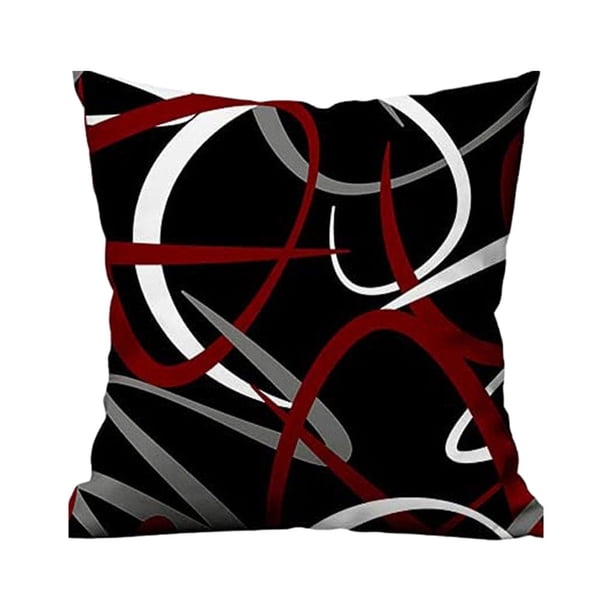 Injueey Funda de cojín decorativa suave que añade un toque de elegancia a la decoración para sala de estar Poliéster de fácil cuidado Decoración del hogar W0081-37