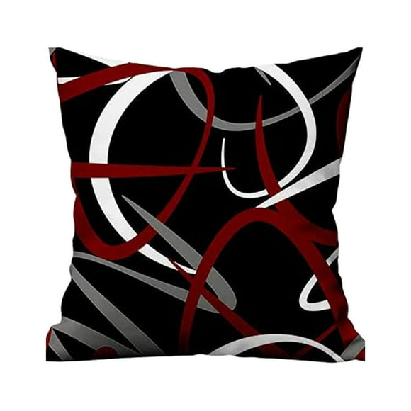 Injueey Funda de cojín decorativa suave que añade un toque de elegancia a la decoración para sala de estar Poliéster de fácil cuidado Decoración del hogar W0081-37