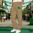 thumbnail image 3 of AnuYalue Men's Big and Tall Jogger Pants St. Patrick's Day Print Sweatpants Elastic Waist Athletic Pants Straight Leg Workout Pants, 3 of 6