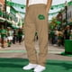 thumbnail image 1 of Ceisia Men's Trendy St. Patrick's Gift Day Print Elastic Waist Lacing Straight Casual Work Pants with Pockets, 1 of 5