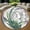 Art Nouveau Lily of the Valley, variant on Round Area Rug, Phoenix Dragon Non-Slip Floor Mat, Soft Washable Carpet for Living Room Bedroom Decor 24 Inch