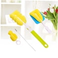 thumbnail image 4 of GOOHOCHY 4 Pcs Practical Design Cleaning Brush Sponge Assorted Color for Daily Cleaning Parents, 4 of 8