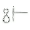 thumbnail image 1 of 925 Sterling Silver Diamond Infinity Symbol Earrings, 1 of 7