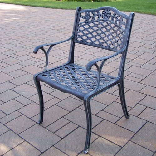 Oakland Living Tea Rose Stacking Patio Dining Chair Walmart Com Walmart Com