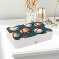 thumbnail image 6 of Baseball Portable PU Leather Jewelry Organizer Box with Removable Compartment, 6 of 6