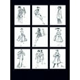 thumbnail image 2 of Shafer Edwards, Mona 25x32 White Modern Wood Framed Museum Art Print Titled - Fashion Through the Decades, 2 of 4