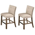 thumbnail image 1 of Best Master Hadley Solid Wood Counter Height Chair - Light Gray/Beige (Set of 2), 1 of 4