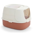 thumbnail image 5 of PAWZ Road 2-Doors Enclosed Cat Litter Box Large with Easy-Lift lid for Indoor Cats Easy to Clean, Brown, 5 of 14