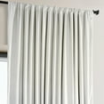 thumbnail image 3 of Half Price Drapes Signature Extra Wide Misty White Plush Velvet Hotel Blackout Curtains(1 Panel),100W X 120L, 3 of 6