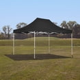 thumbnail image 7 of Black 10x15 Instant Canopy Tent and 3 Side Walls - Commercial Grade Steel Frame with Water-Resistant Canopy Top and Sidewalls - Bonus Canopy Bag and Stake Kit Included (5 Color Options), 7 of 7