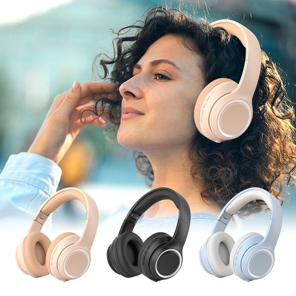 RBCKVXZ Wireless On-Ear Headphones Bluetooth 5.3 Esports Headset with Low Latency, Comfortable To Wear, 20 Hours Playtime, Foldable Headphones with Microphone