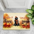 thumbnail image 4 of Happy Thanksgiving Newfoundland Give Thanks Fall Beanie Scarf Welcome Doormat Newfie Dog Lover Gifts Indoor Outdoor Welcome Mat - 00020, 4 of 5
